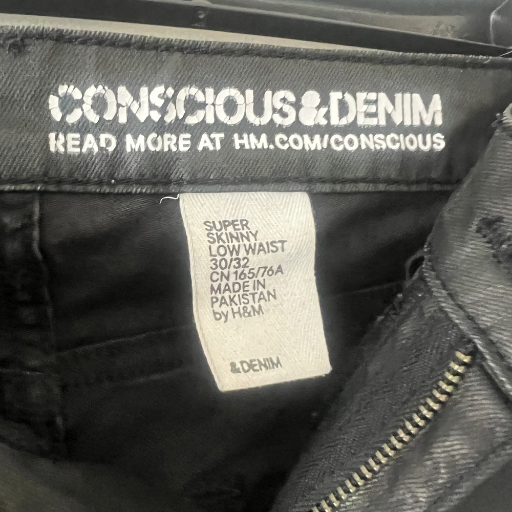 H&M Black Skinny Jeans Conscious Denim